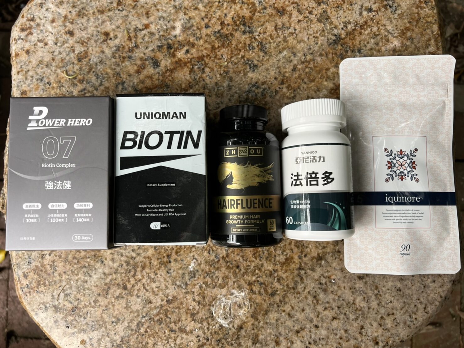市售5款人氣生髮保健品